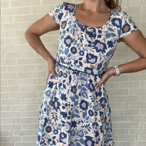 Boden cap sleeve floral dress